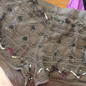 Forever 21 Gray Beaded Shorts - NWOT